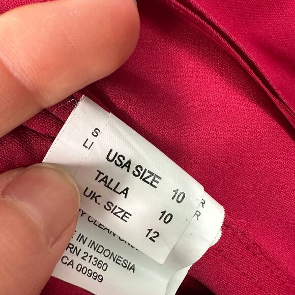 Morilee Madeline Gardner Berry Red A-Line Maxi Corset Top Dress - Picture 5 of 6